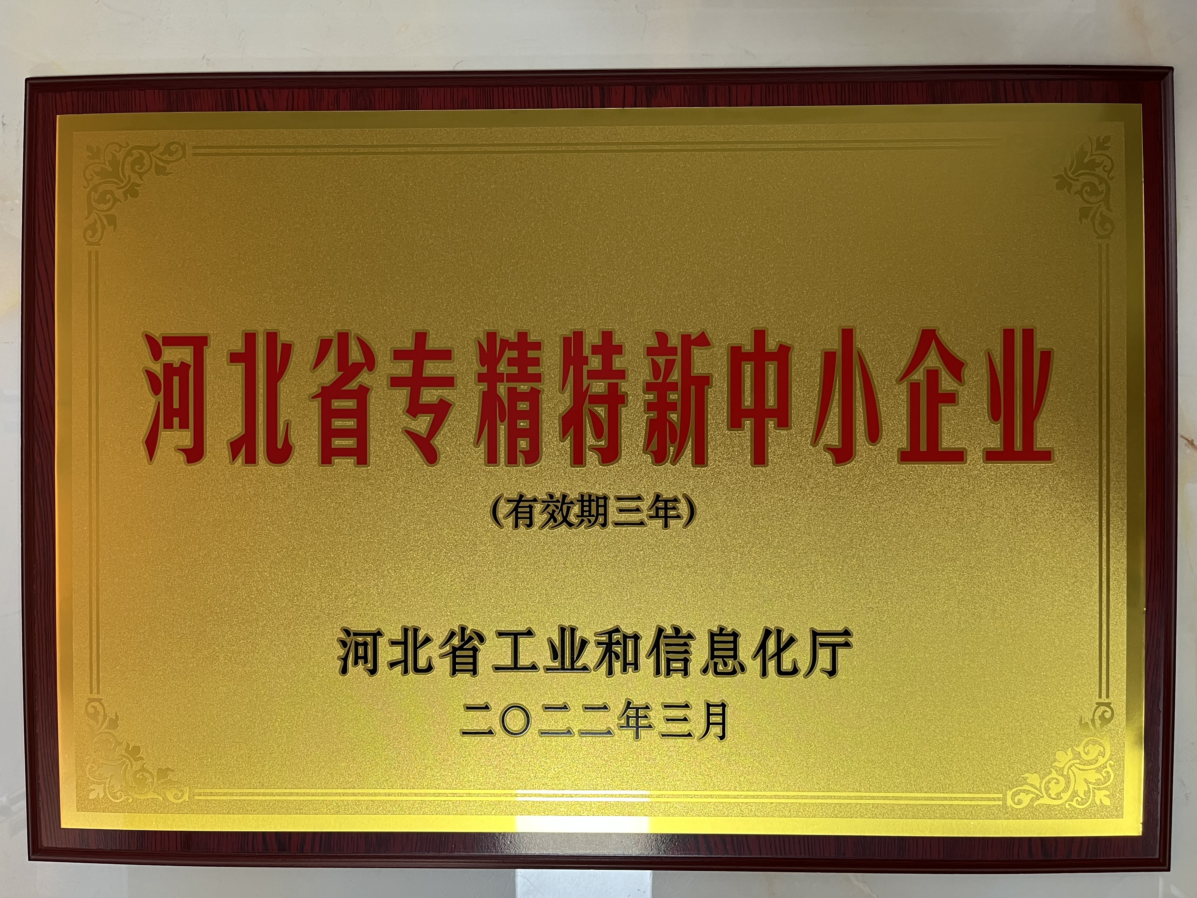 河北省專(zhuān)精特新中小企業(yè)